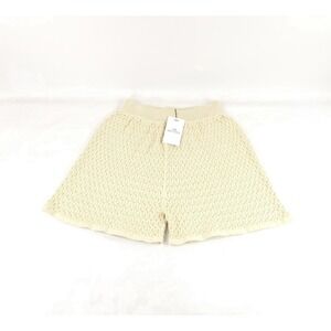 I LOVE MR. MITTENS - MSRP $360 Beige "POINTELLE-KNIT" COTTON SHORTS